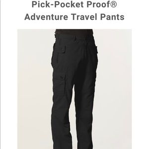 ClothingArts Pickpocket Proof Travel Pants 42x32